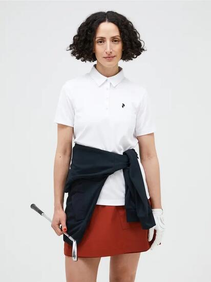Vêtements - sport - femme - polo - coupe classique - blanc