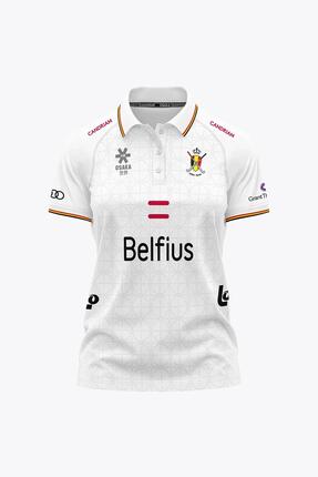 Polo - Sportswear - Femme - Manches courtes, Col à boutons - KBHB - Blanc