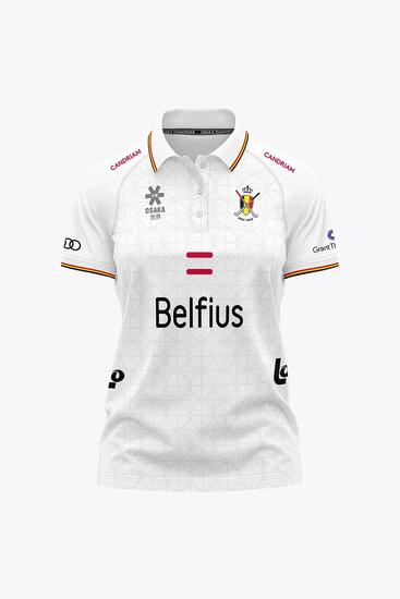Polo - Sportswear - Femme - Manches courtes, Col à boutons - KBHB - Blanc