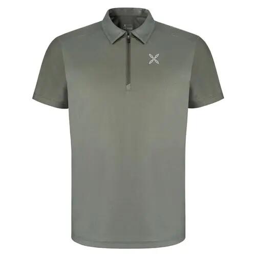 Polo - Outdoor - Hombre - Cremallera en el cuello, mangas cortas - khaki green 2/2