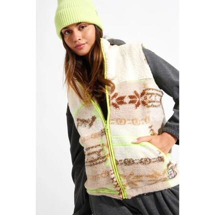 Vêtement - Sportswear - Femme - Polaire sans manches - Fissa Deervalle - ecru