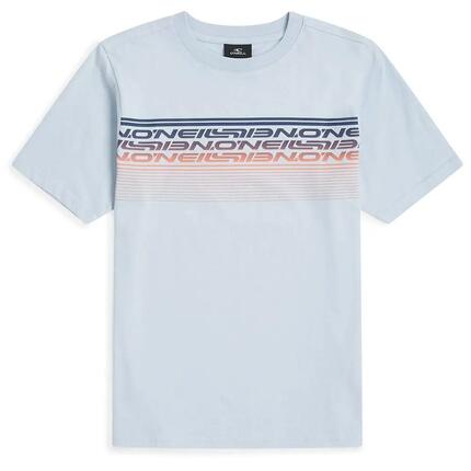 Vêtements - Sportswear - Enfant - T-shirt manches courtes rayé logo - Bleu