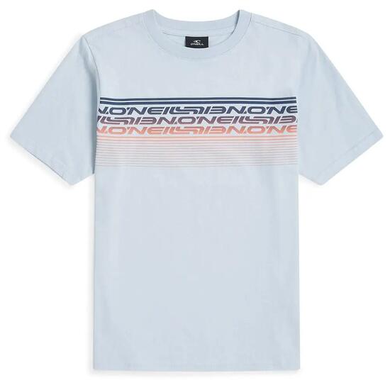 Vêtements - Sportswear - Enfant - T-shirt manches courtes rayé logo - Bleu