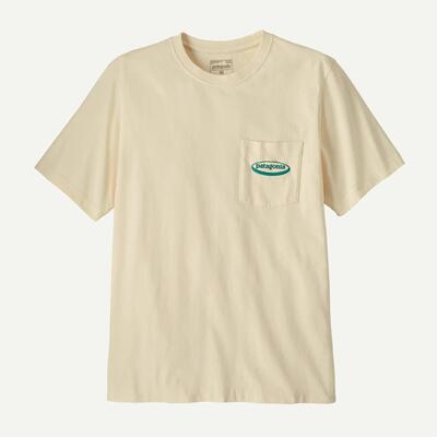 T-shirt - heren - mw'95 - losse pasvorm, borstzak - beige