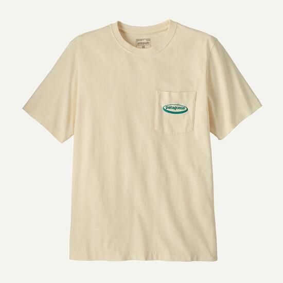T-shirt - sportswear - homme - coupe ample, poche - mw'95 - beige