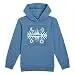 Sweatshirt - Sportswear - kids - graphique, capuche, zip au col - bleu copen 3/4