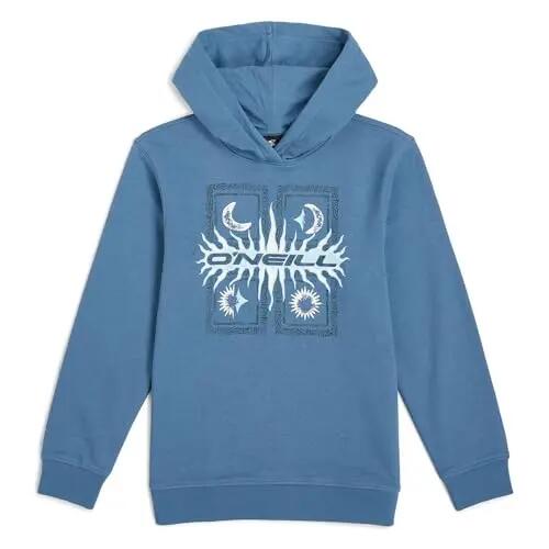 Sweatshirt - Sportswear - kids - graphique, capuche, zip au col - bleu copen 2/4