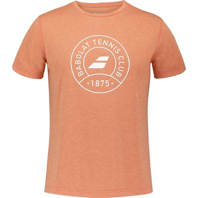 T-shirt - tennis - mannen - exercise - grafisch, ademend - oranje