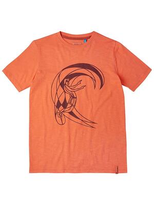T-shirt - kind - korte mouwen - lb circle surfer - oranje