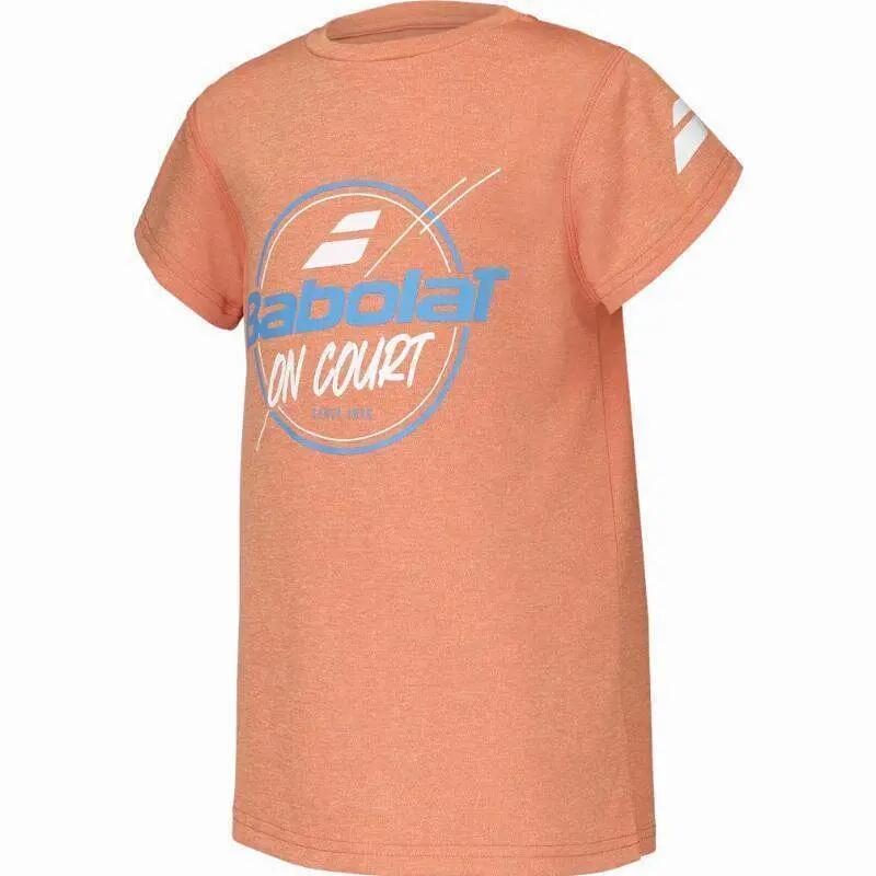 T-shirt - sport - kind - grafisch, licht - vibrant orange 2/5