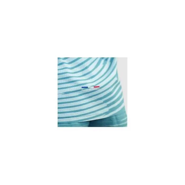 T-shirt running femme ultraléger respirant RIPSTRETCH Eco Dry - Bleu/blanc/rouge 3/3