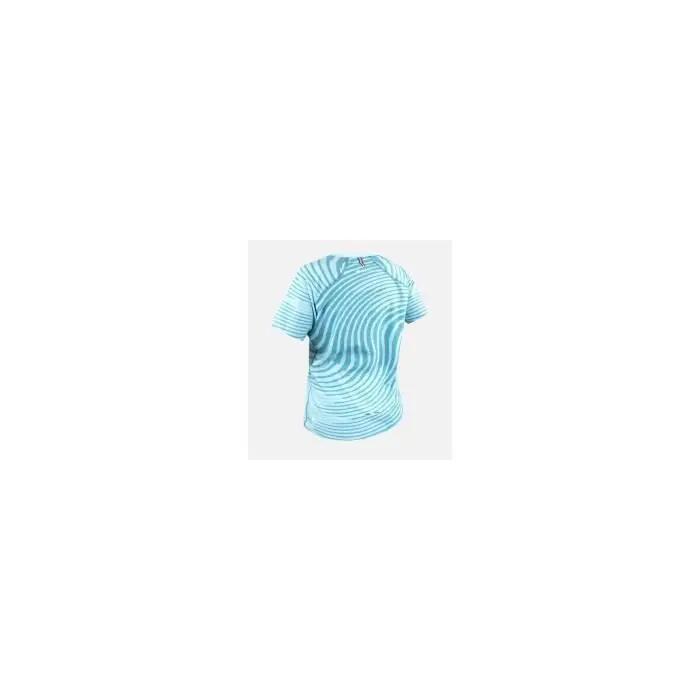 T-shirt running femme ultraléger respirant RIPSTRETCH Eco Dry - Bleu/blanc/rouge 2/3