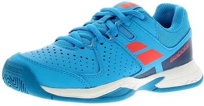 Shoes - tennis - kids - pulsion all court - steunend, dempend - wit/cyan