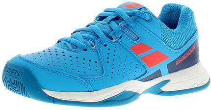 Chaussures - Tennis - Kids - Maintien, amorti - Pulsion All Court - blanc/cyan