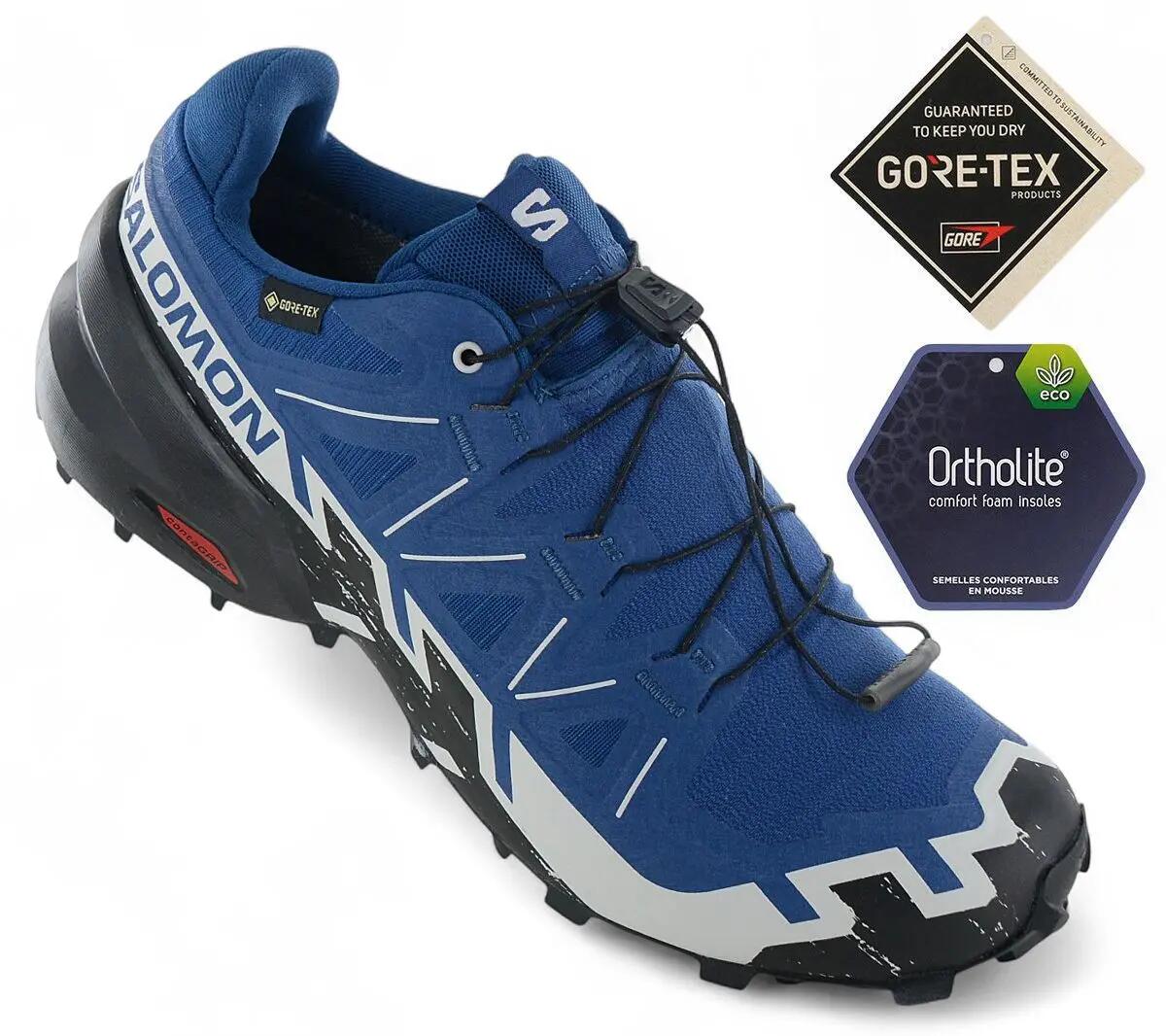 Uomo - Salomon Speedcross 6 Gtx - 477649 - Blu 2/6