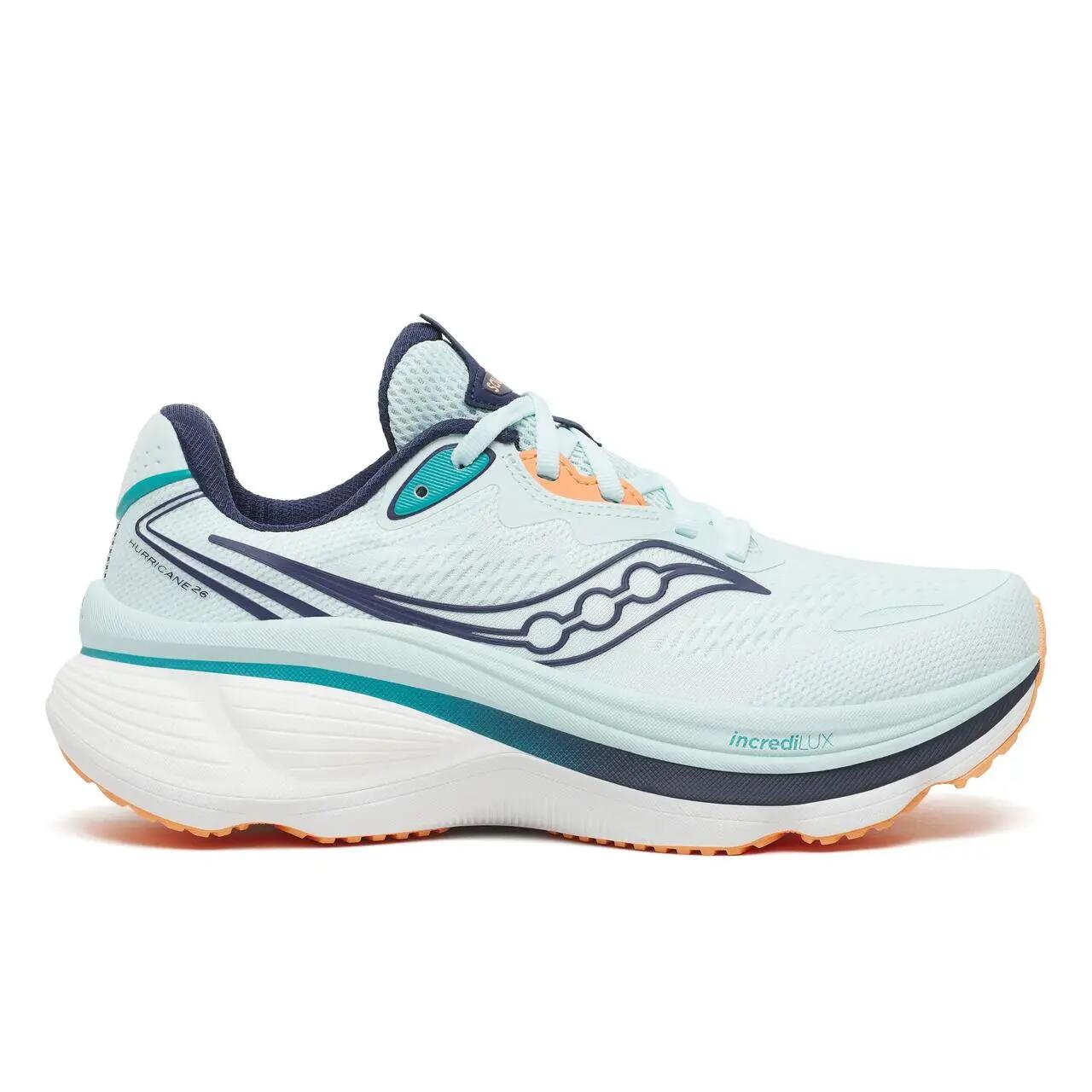 Shoes - Running - Adults - Hurricane - comfortabel, stabiel - wit/turquoise 1/1