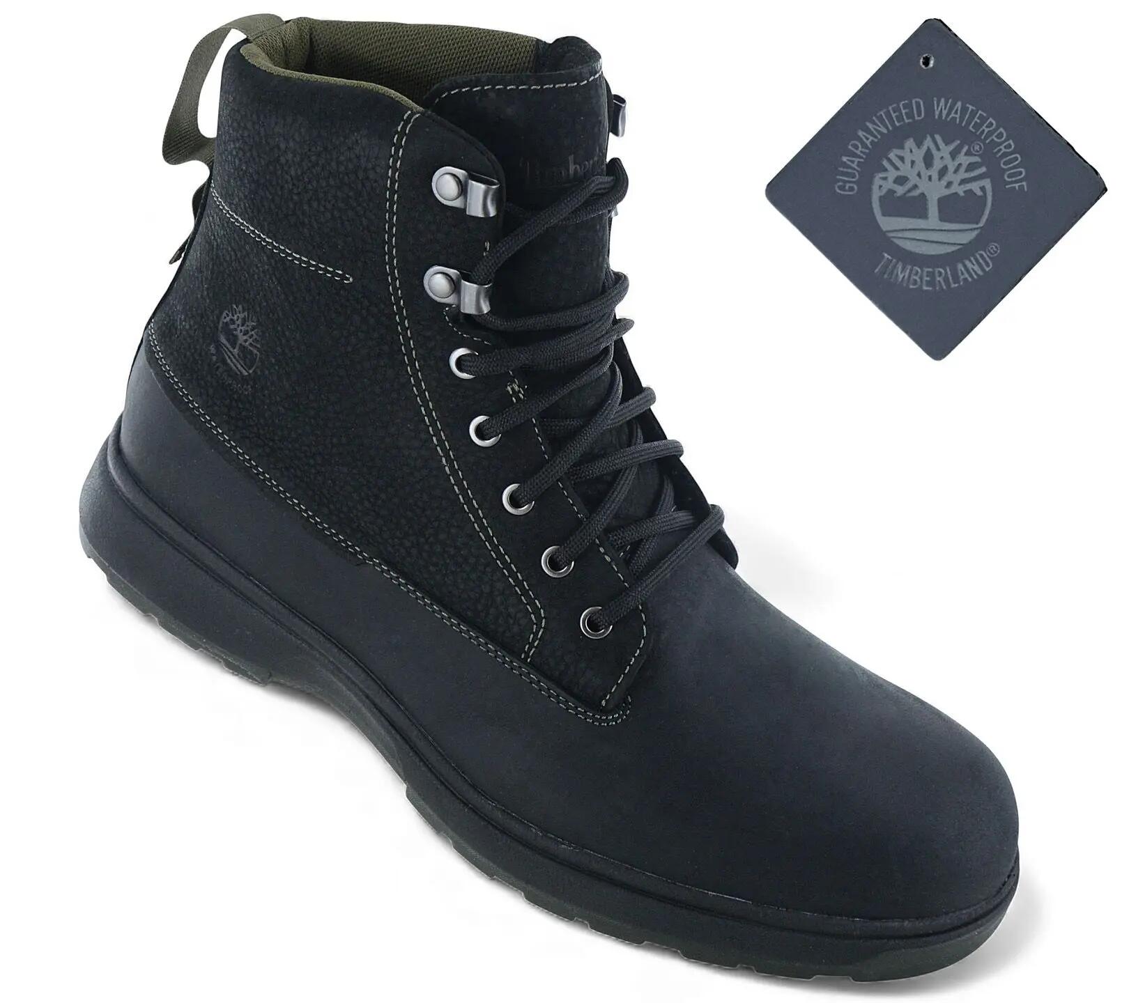 Homme - Timberland Atwells Ave Mid Lace Wp Boot - Tb1a43un-015 - Noir 2/6