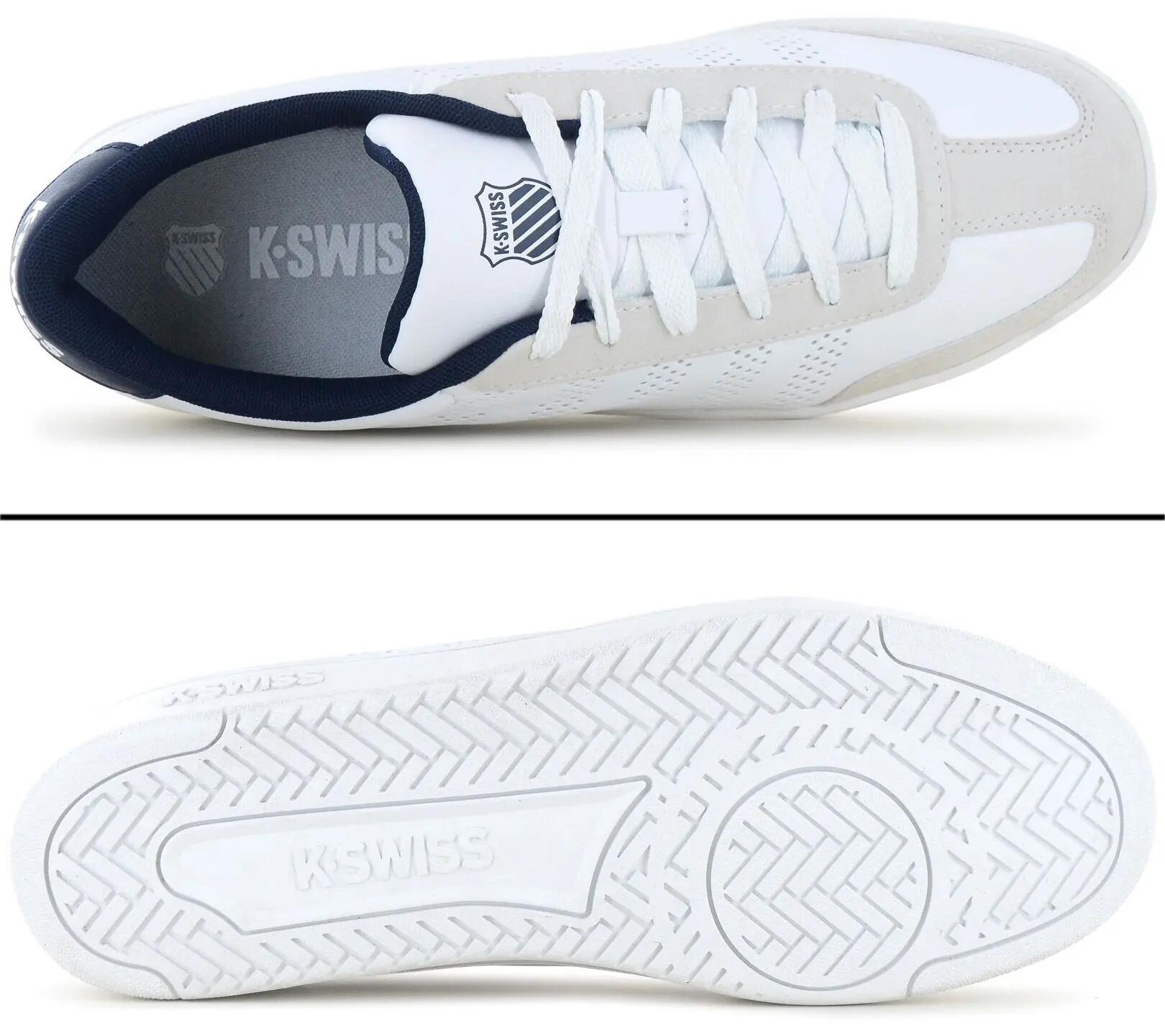 Homme - K-Swiss Court Open Ttoe - 04784-124-M - Blanc 4/6
