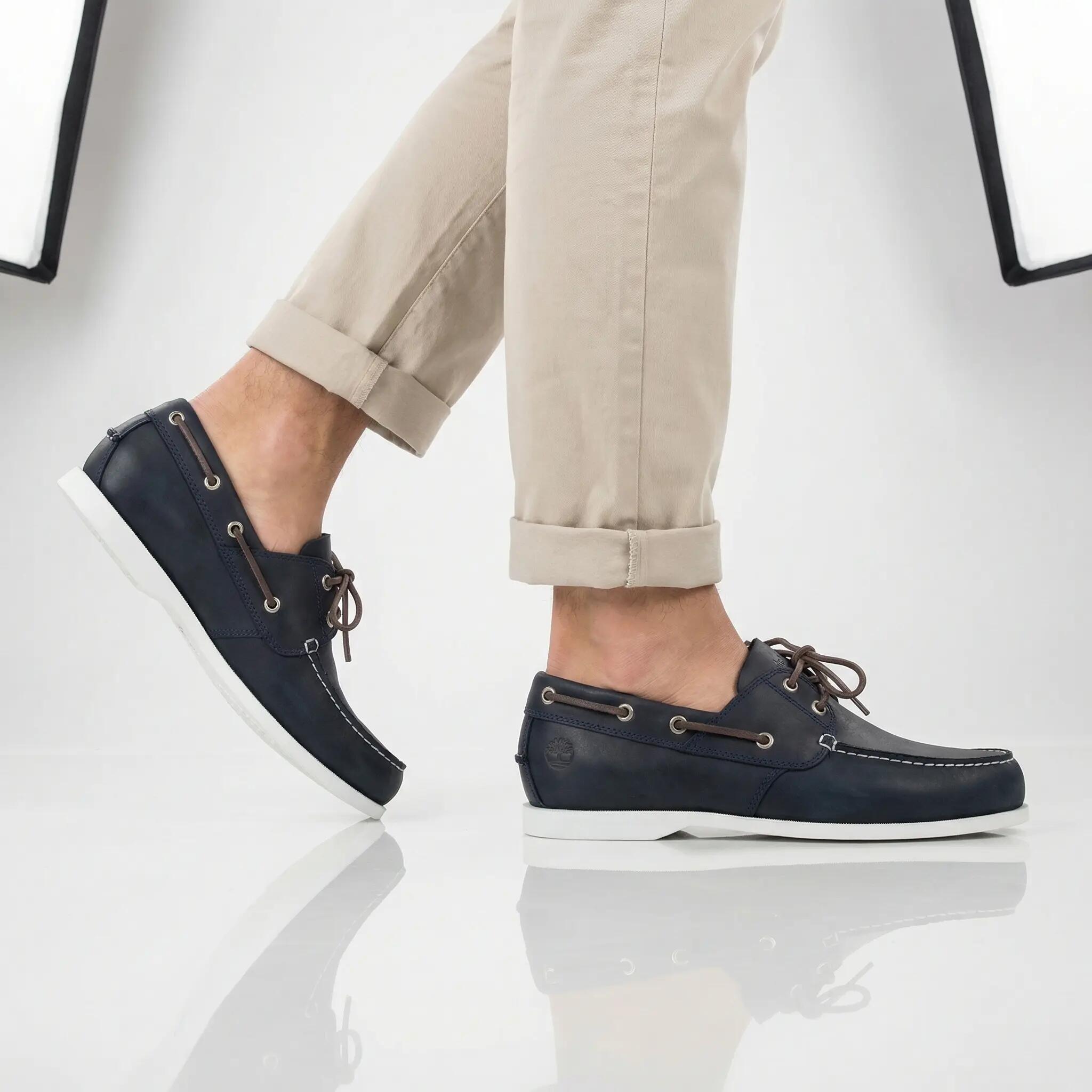 Homme - Timberland Cedar Bay Boat Shoe - Tb0a28bm-019 - Bleu 5/6