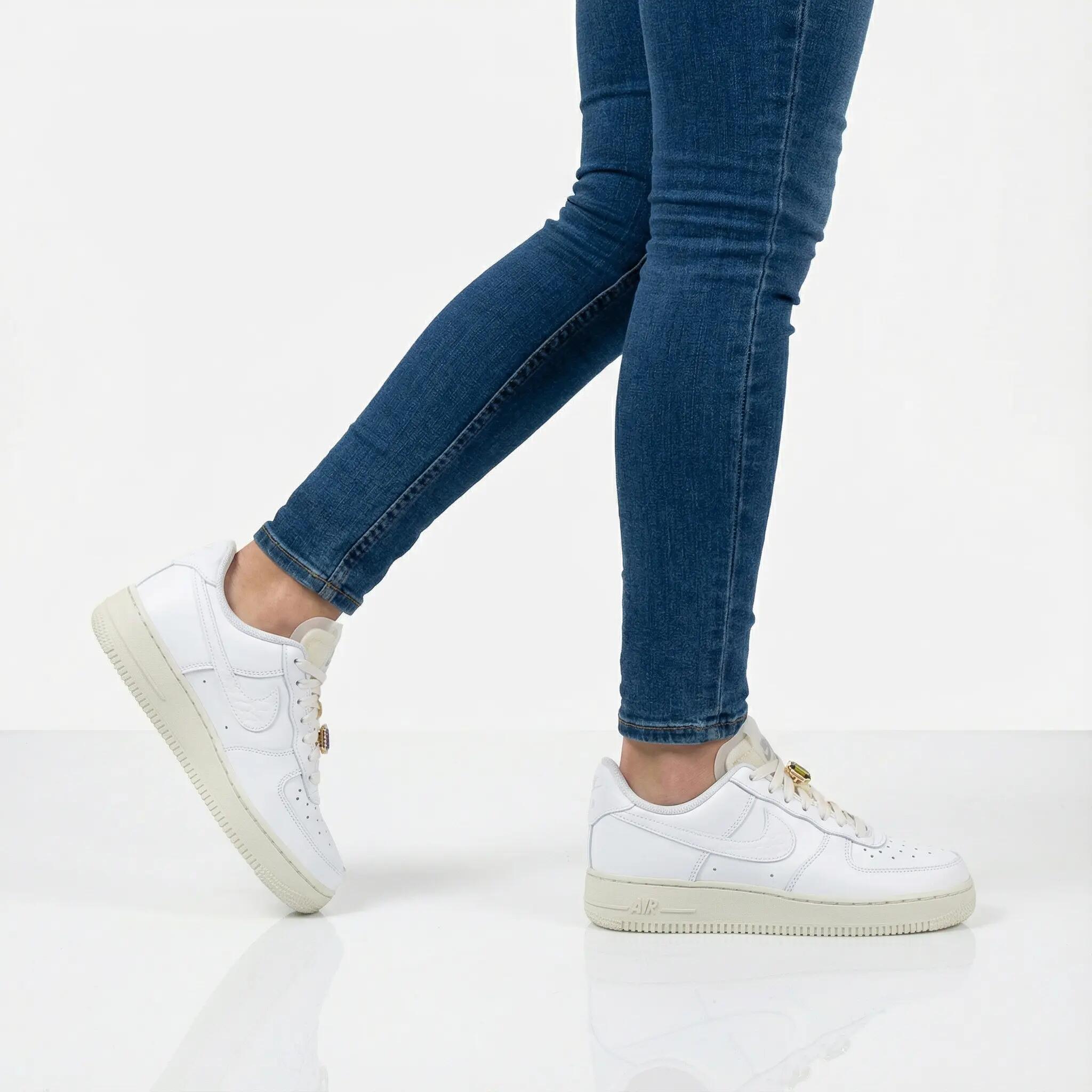 Női - Nike Air Force 1 Lo Prm - Dn5463-100 - Fehér 5/6