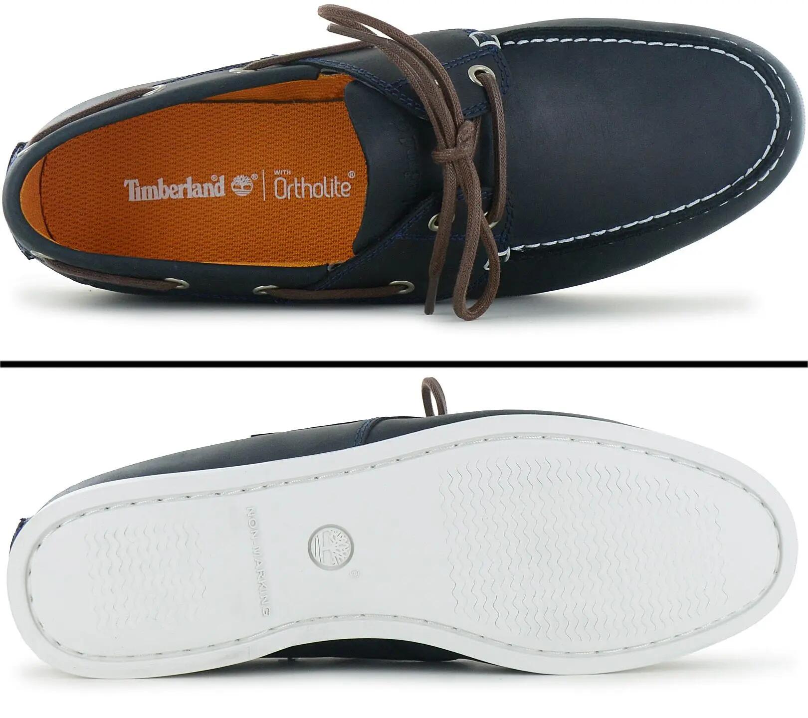 Homme - Timberland Cedar Bay Boat Shoe - Tb0a28bm-019 - Bleu 4/6
