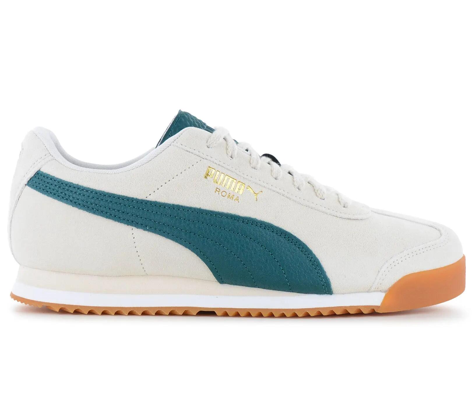 Bărbați - Puma Roma Suede - 398635-02 - Alb