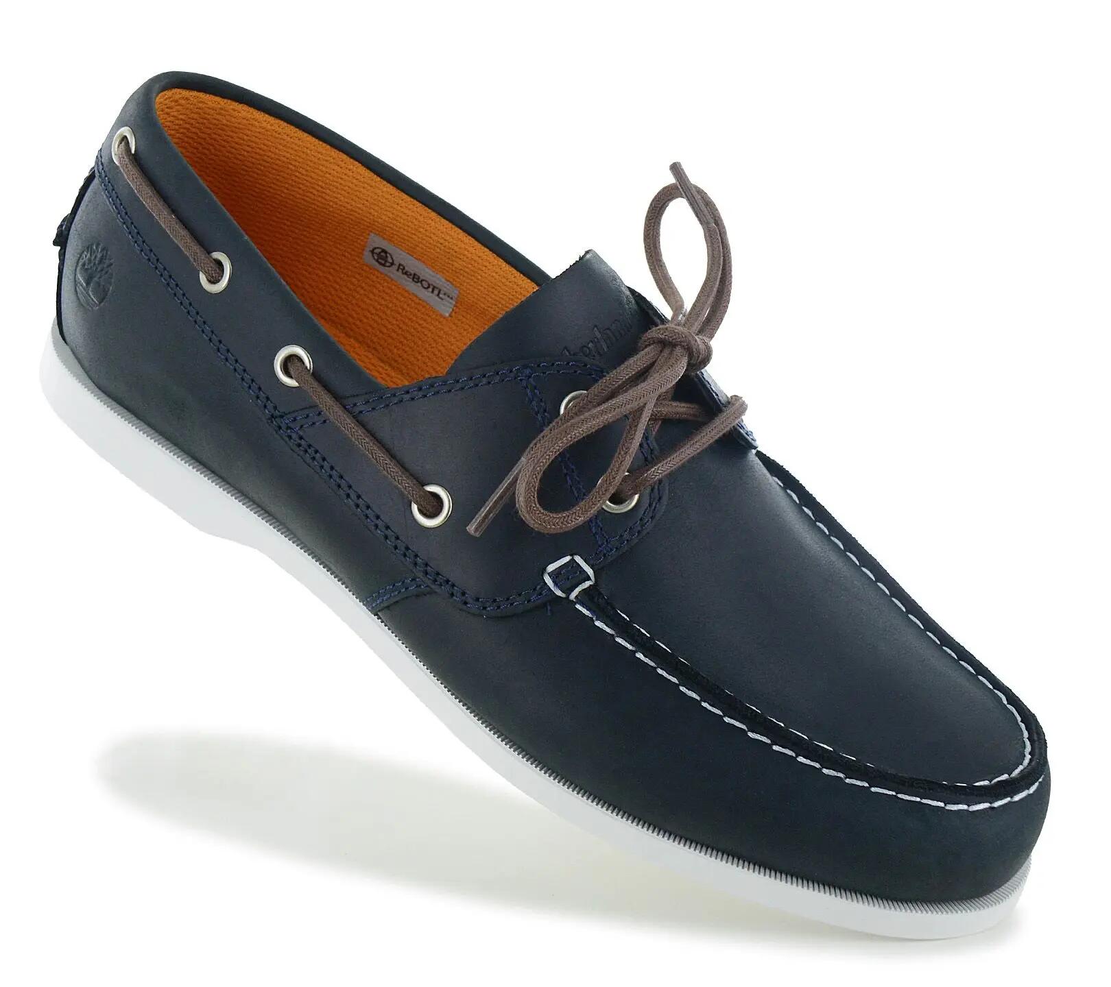Homme - Timberland Cedar Bay Boat Shoe - Tb0a28bm-019 - Bleu 2/6