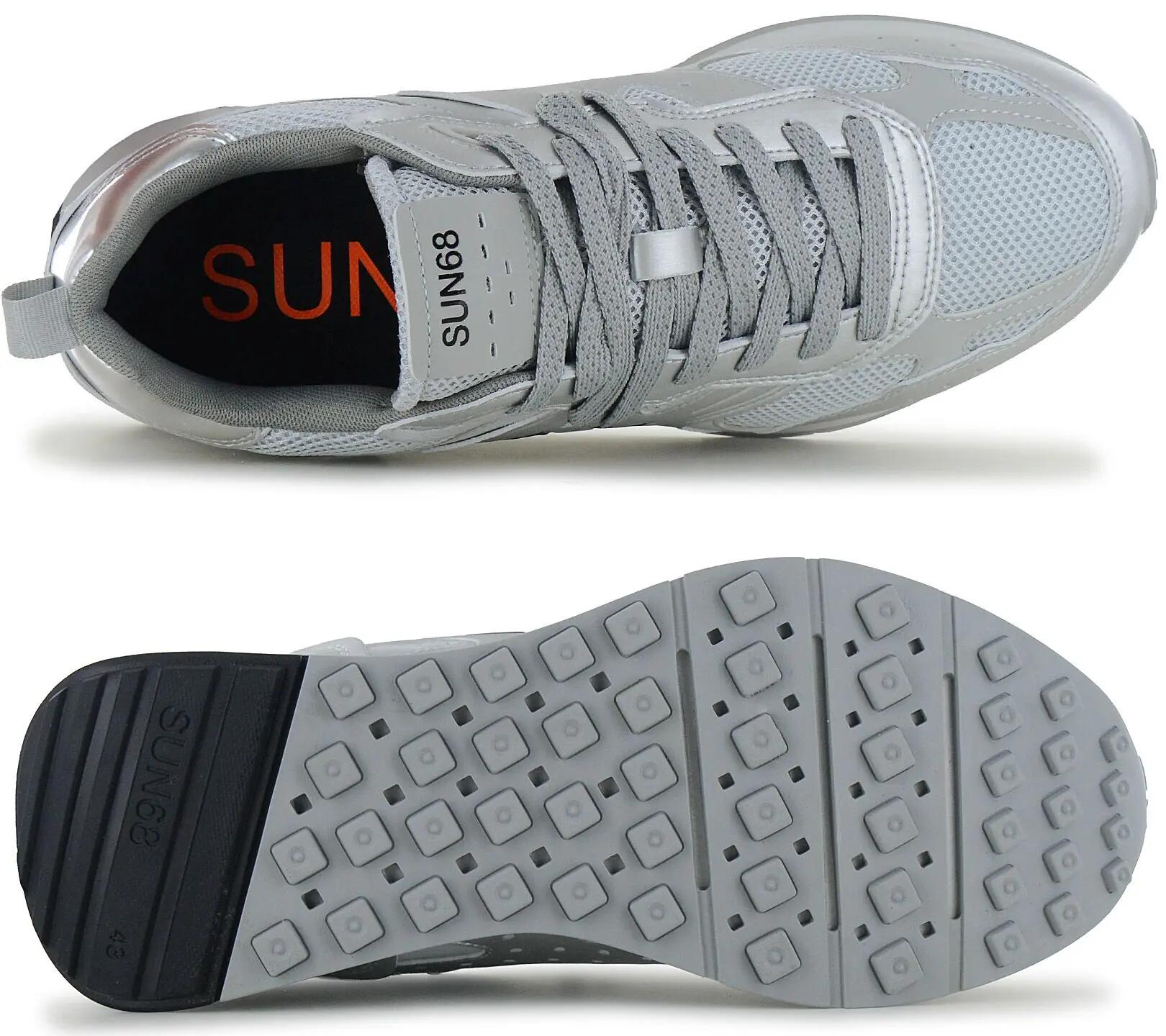 Men's - Sun68 Jaki 2.0 Silver Mesh - Z36119-44 - Silver 4/6