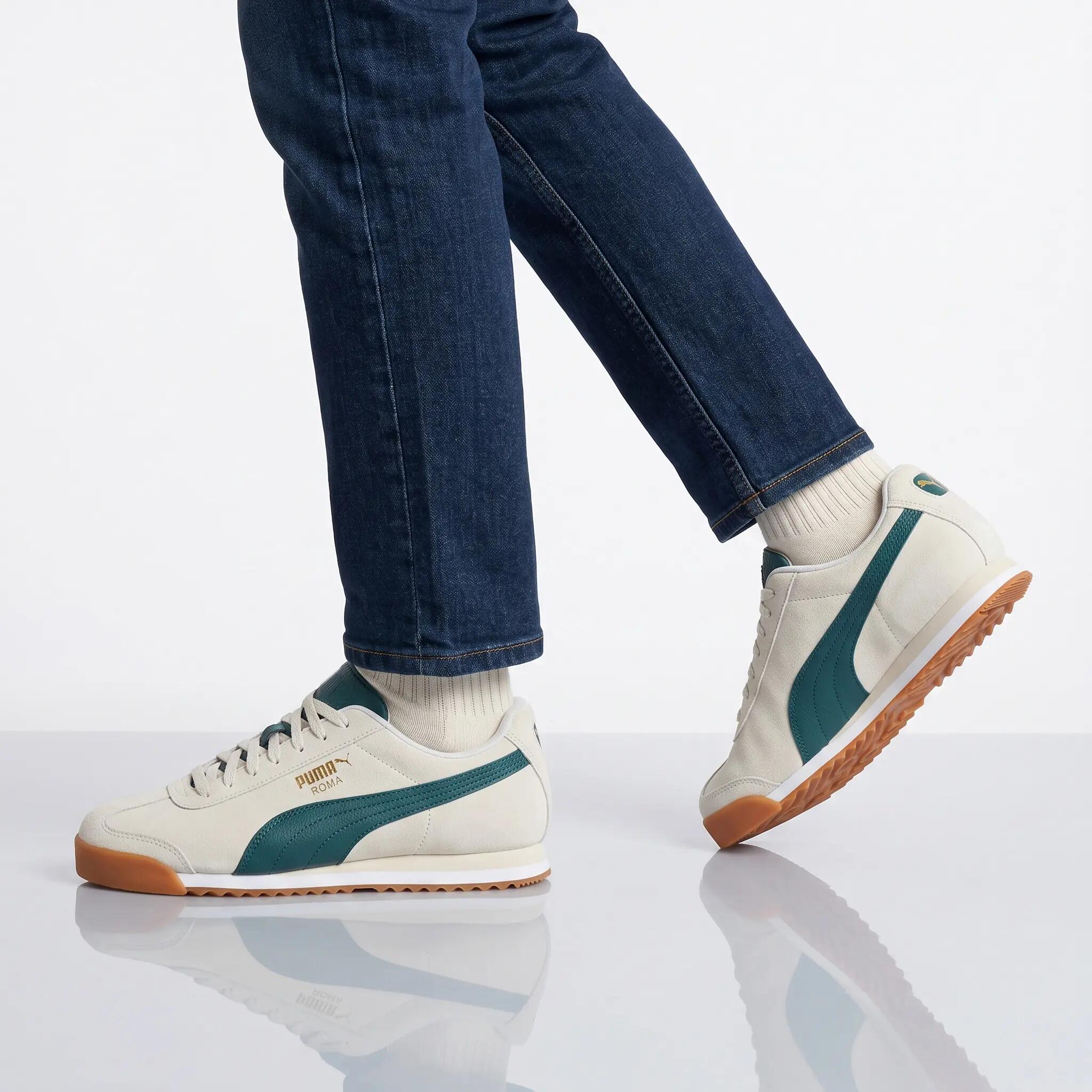 Homme - Puma Roma Suede - 398635-02 - Blanc 5/6
