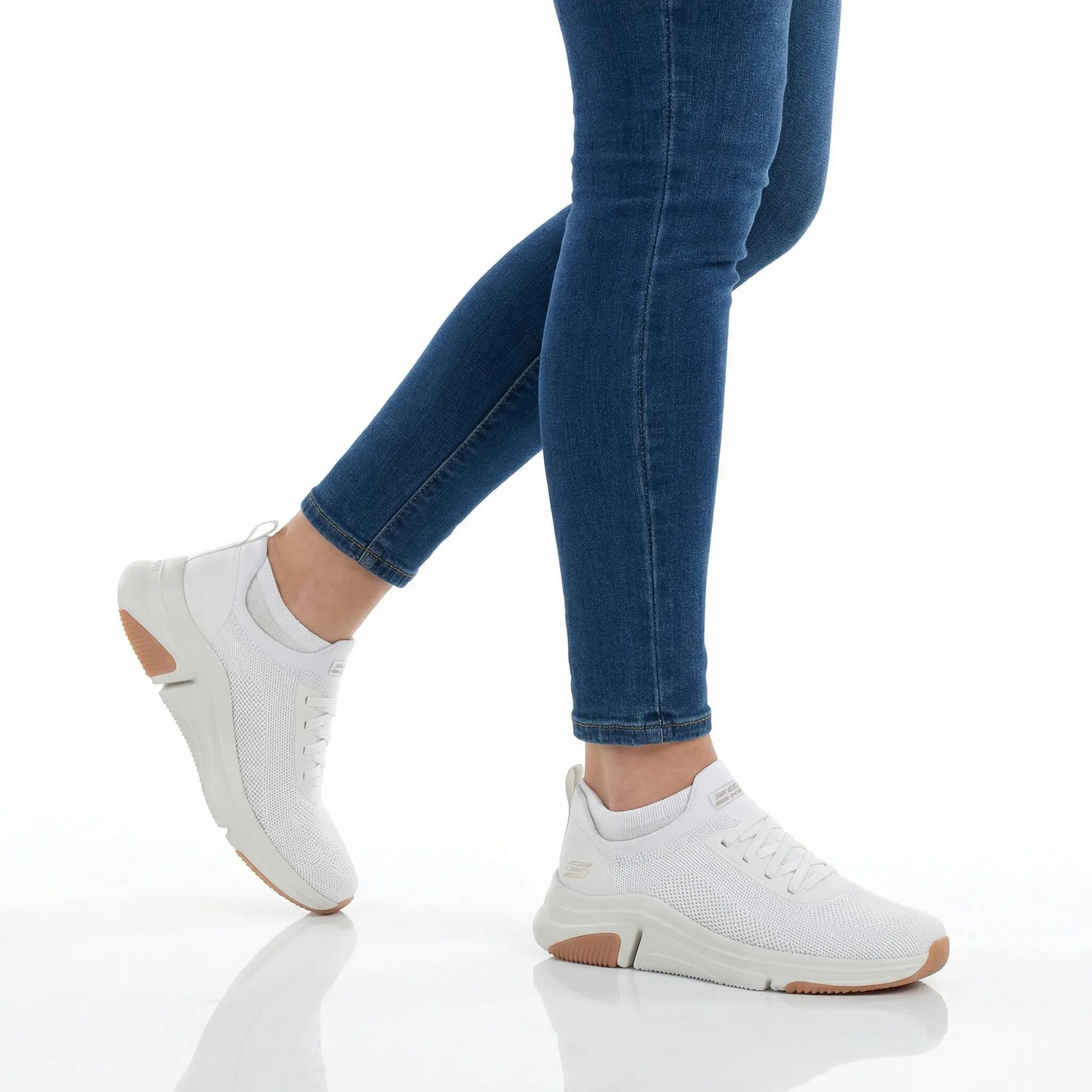 Mujer - Skechers Bobs Sparrow Flex - 117580-Ofwht - Blanco 5/6