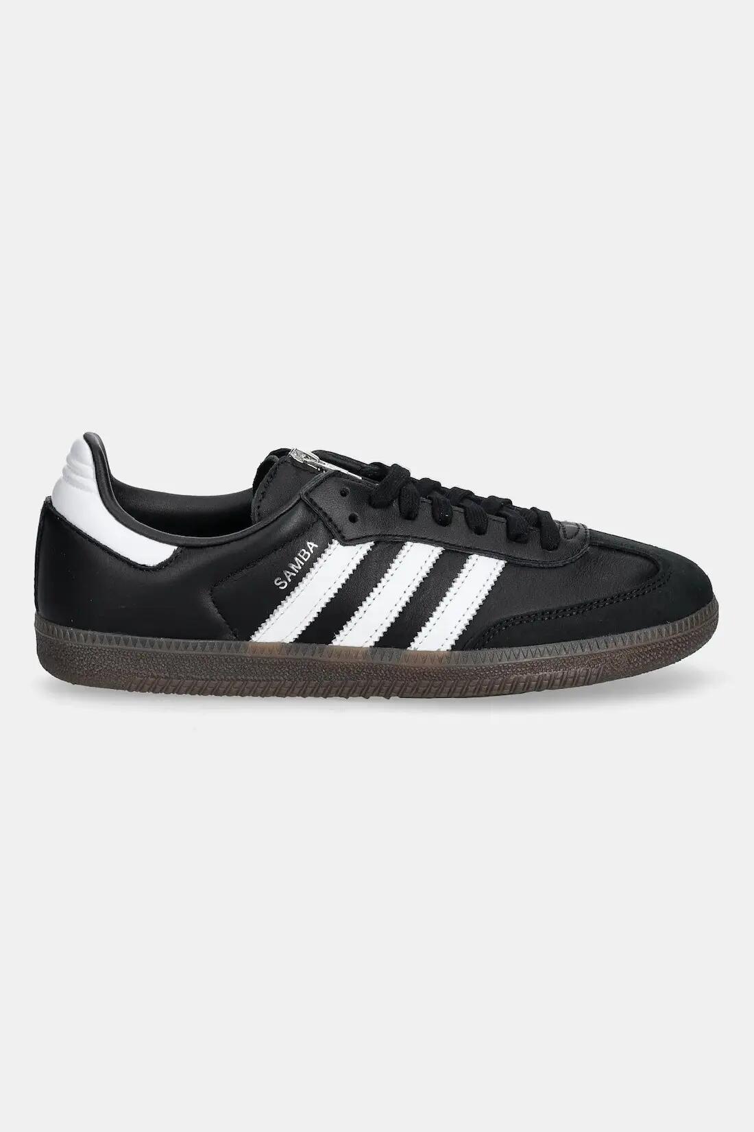 BUTY SPORTOWE UNISEX SKÓRZANE Z ZAMKIEM CZARNE ADIDAS SAMBA OG 38 5/7