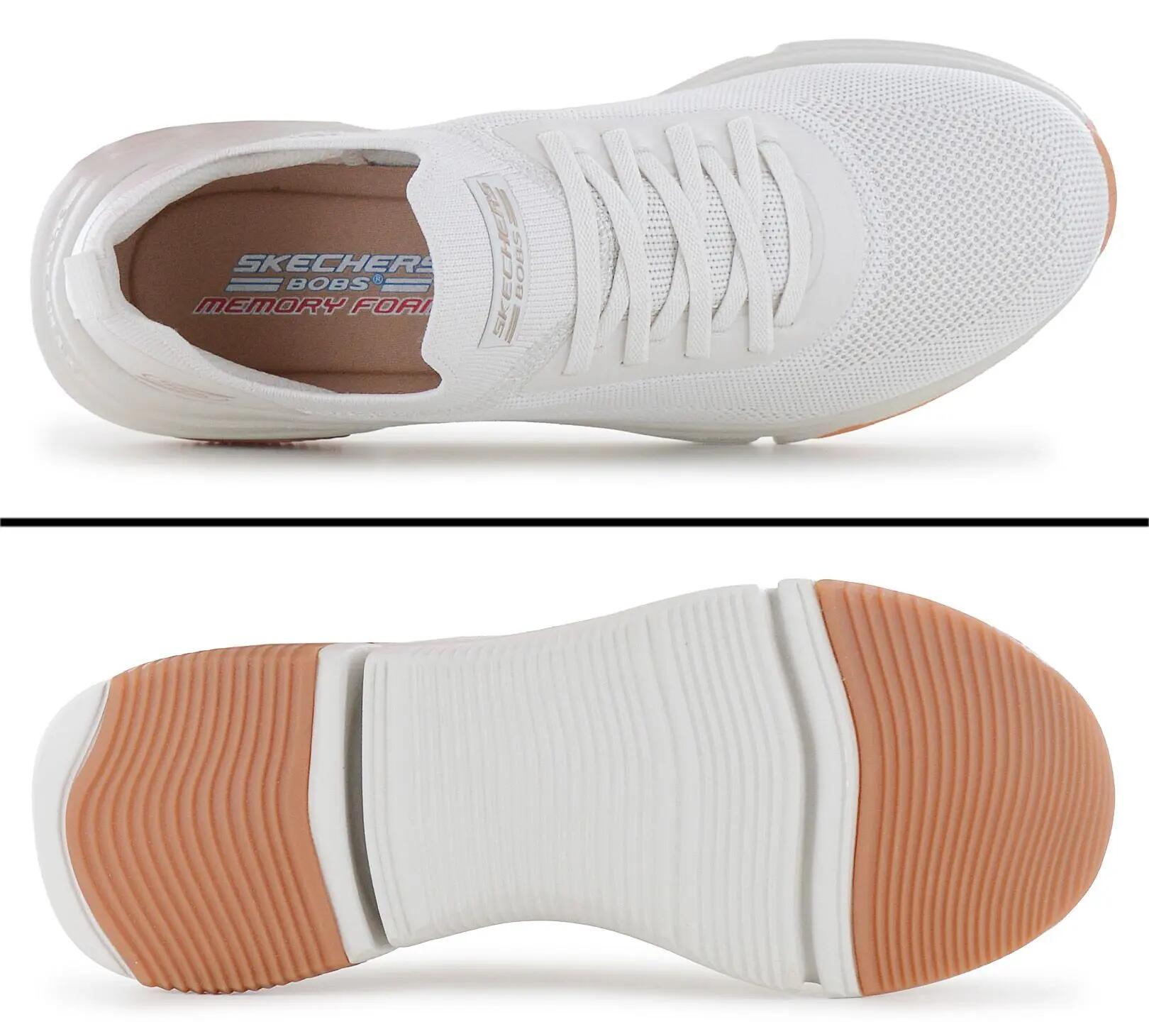 Mujer - Skechers Bobs Sparrow Flex - 117580-Ofwht - Blanco 4/6