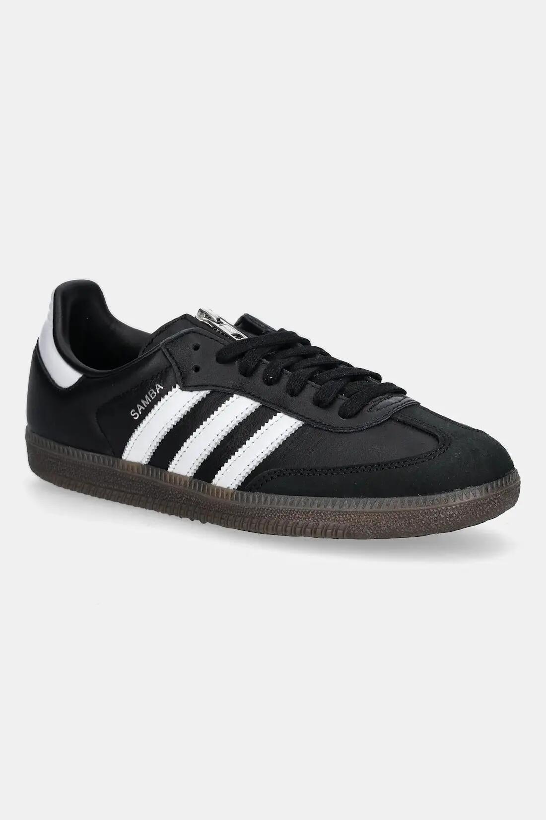 BUTY SPORTOWE UNISEX SKÓRZANE Z ZAMKIEM CZARNE ADIDAS SAMBA OG 38 4/7