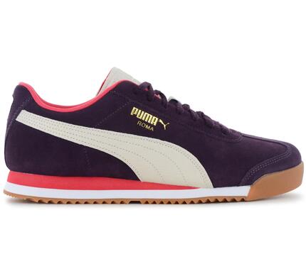 Hombre - Puma Roma Suede - 398635-01 - Rojo