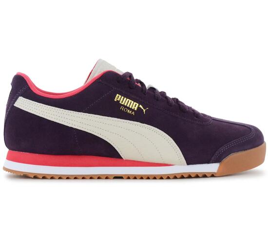 Hombre - Puma Roma Suede - 398635-01 - Rojo