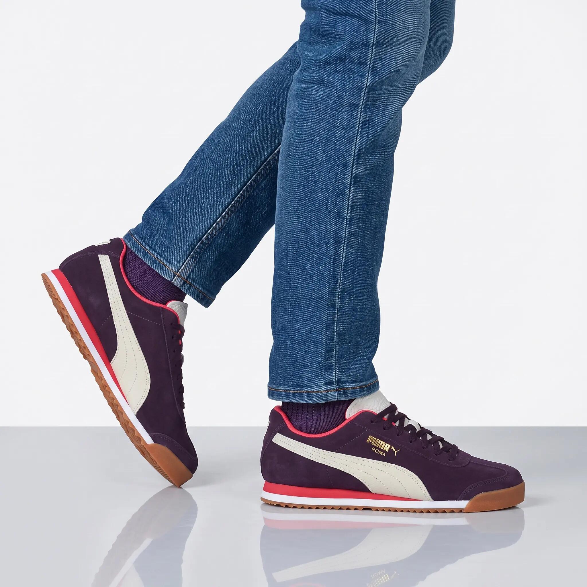 Homme - Puma Roma Suede - 398635-01 - Rouge 5/6