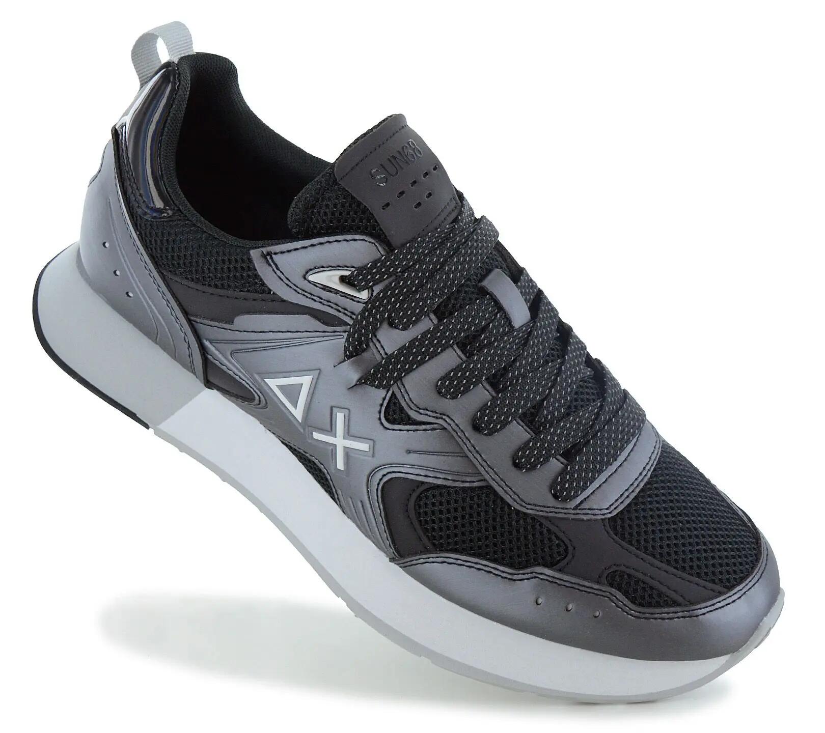 Heren - Sun68 Jaki 2.0 Silver Mesh - Z36119-11 - Zwart 2/6