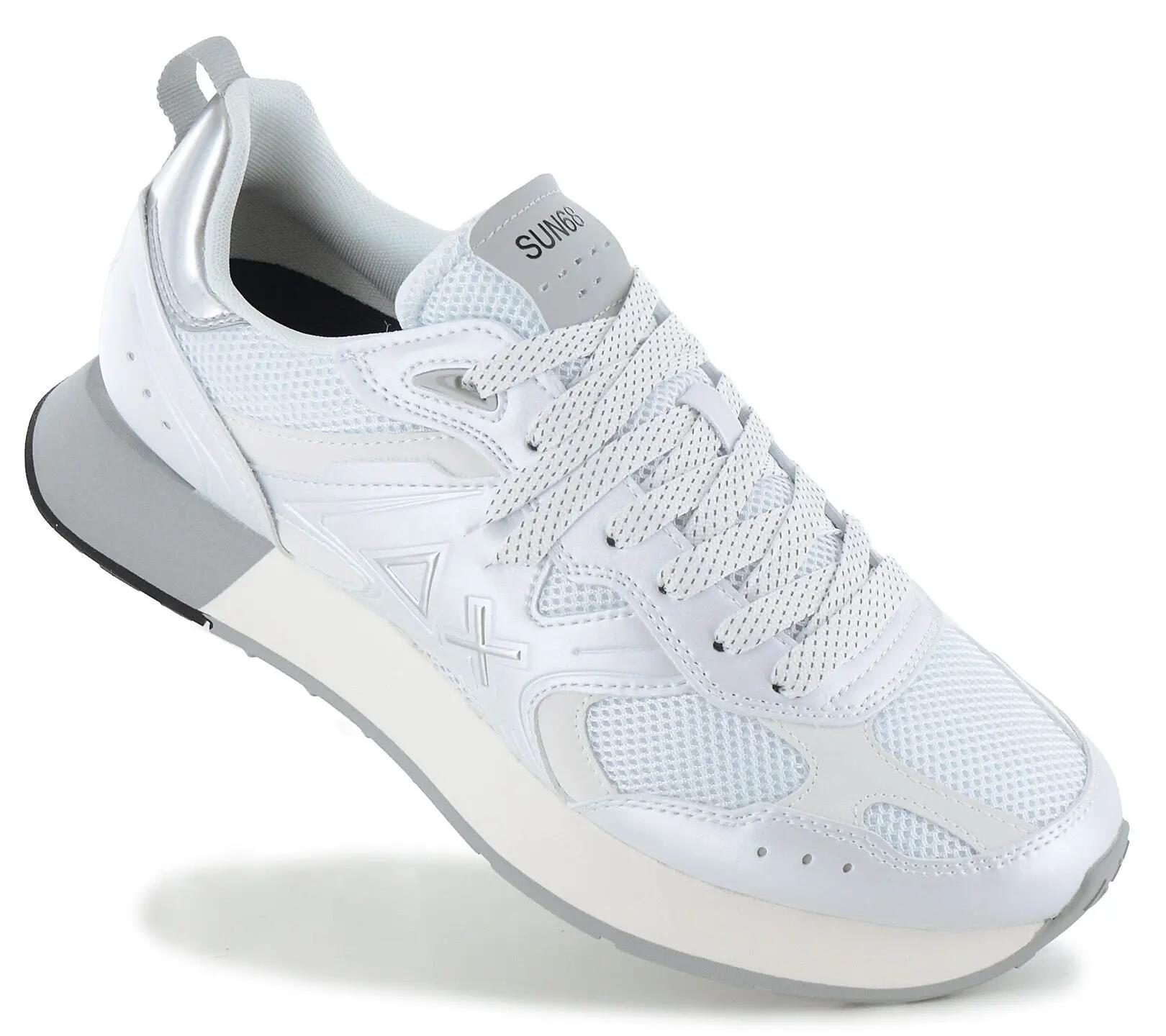 Heren - Sun68 Jaki 2.0 Silver Mesh - Z36119-01 - Wit 2/6