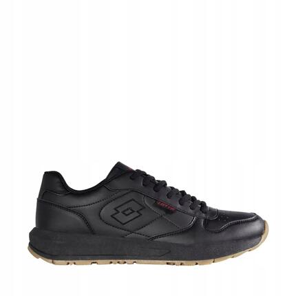 BUTY DAMSKIE MĘSKIE SPORTOWE LOTTO STRAIGHT 1111 CZARNE SNEAKERSY 36