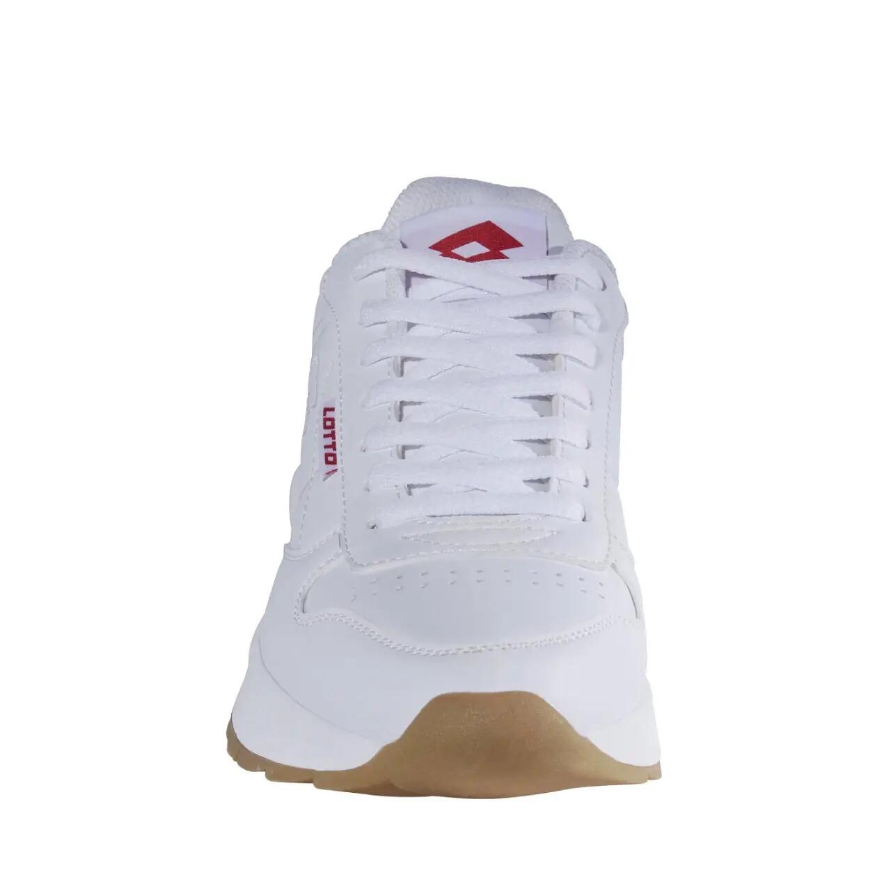 BUTY DAMSKIE MĘSKIE SPORTOWE LOTTO STRAIGHT 1010 BIAŁE SNEAKERSY 38 3/5