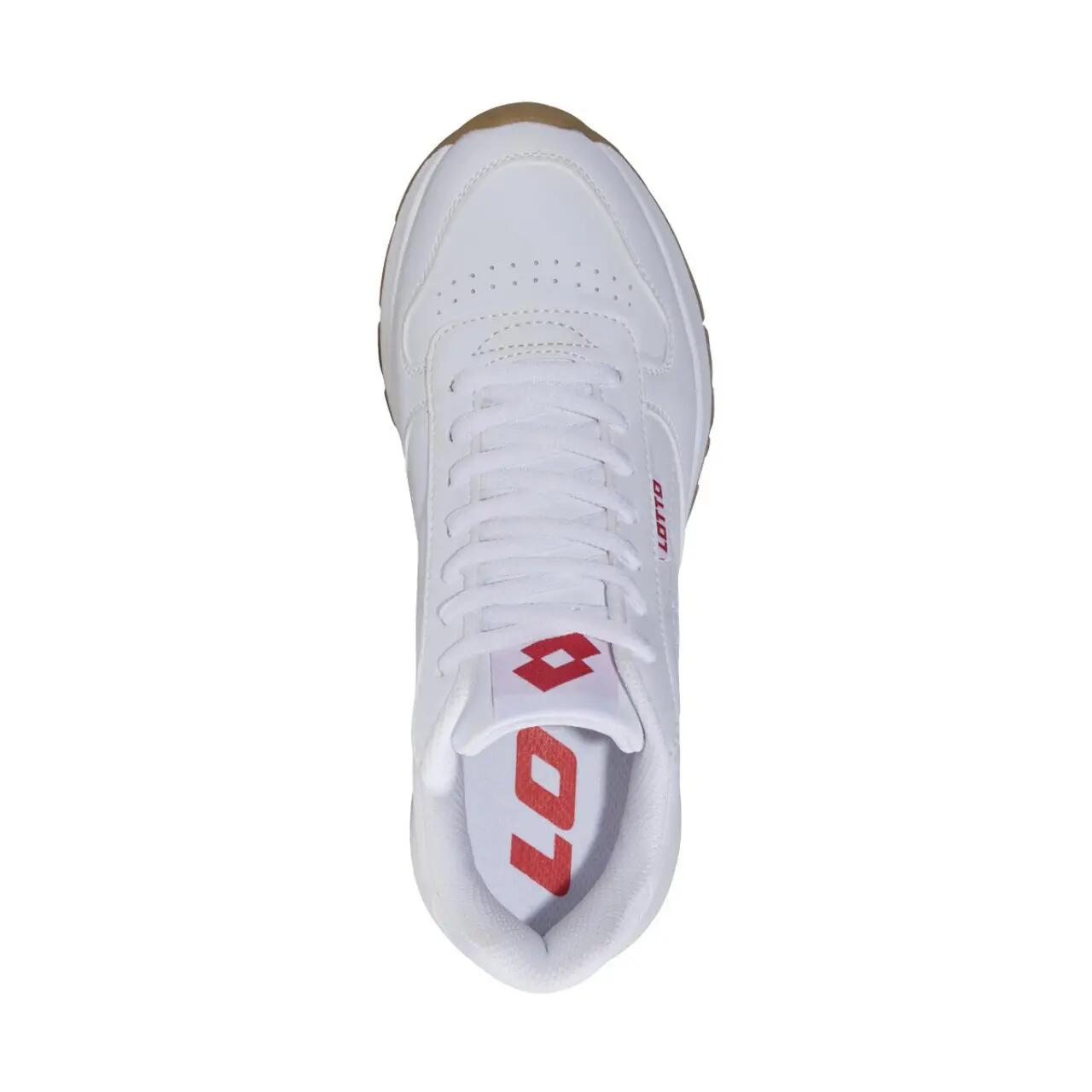 BUTY DAMSKIE MĘSKIE SPORTOWE LOTTO STRAIGHT 1010 BIAŁE SNEAKERSY 38 2/5