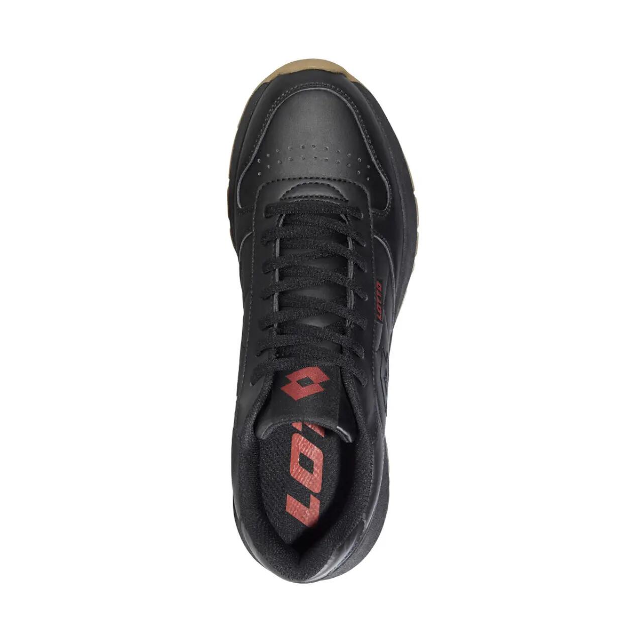BUTY DAMSKIE MĘSKIE SPORTOWE LOTTO STRAIGHT 1111 CZARNE SNEAKERSY 37 2/5
