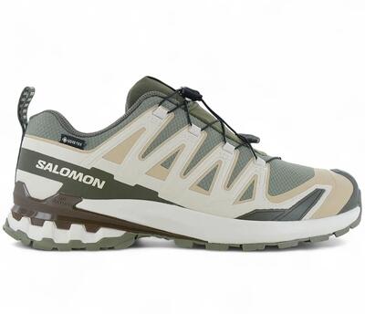 Schoenen - trail - heren - xa pro 3d v9 - waterdicht, gedempt - groen