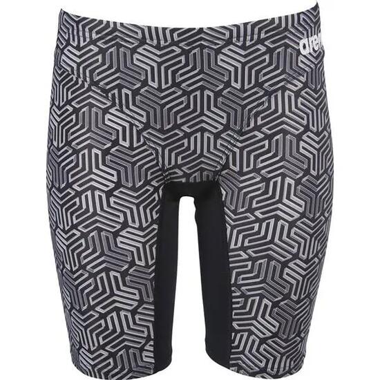 Maillot - natation - garçon - kikko jr - jammer - black-multi