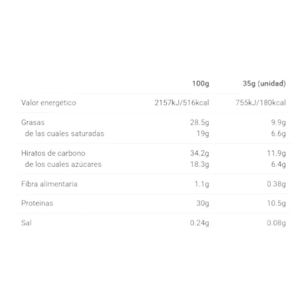 Barrita proteica - Fitness - Unisexo - Wafer 35 g - Chocolate com leite 3/3