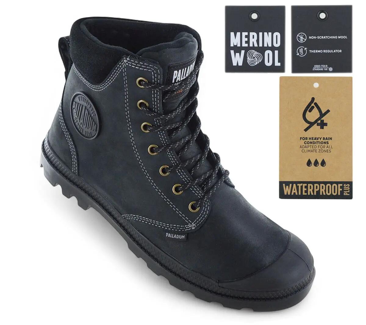 Herren - Palladium Pampa Sc Thins Wp+ - 79546-008-M - Schwarz 2/6