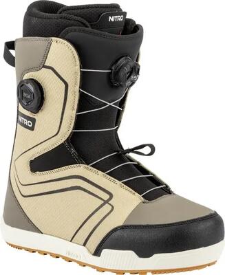 Schoenen - snowboard - volwassenen - sentinel - hoge laars, boa-gesp - desert