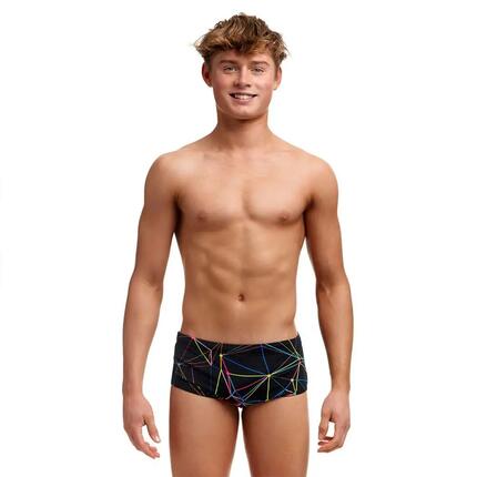 Maillot de bain - Natation - Homme - Slip Sidewinder - Motif Star Sign - Noir