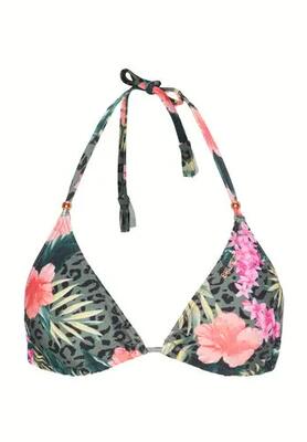 Bikini - zwemmen - dames - santhia ao - bloemmotief - groen