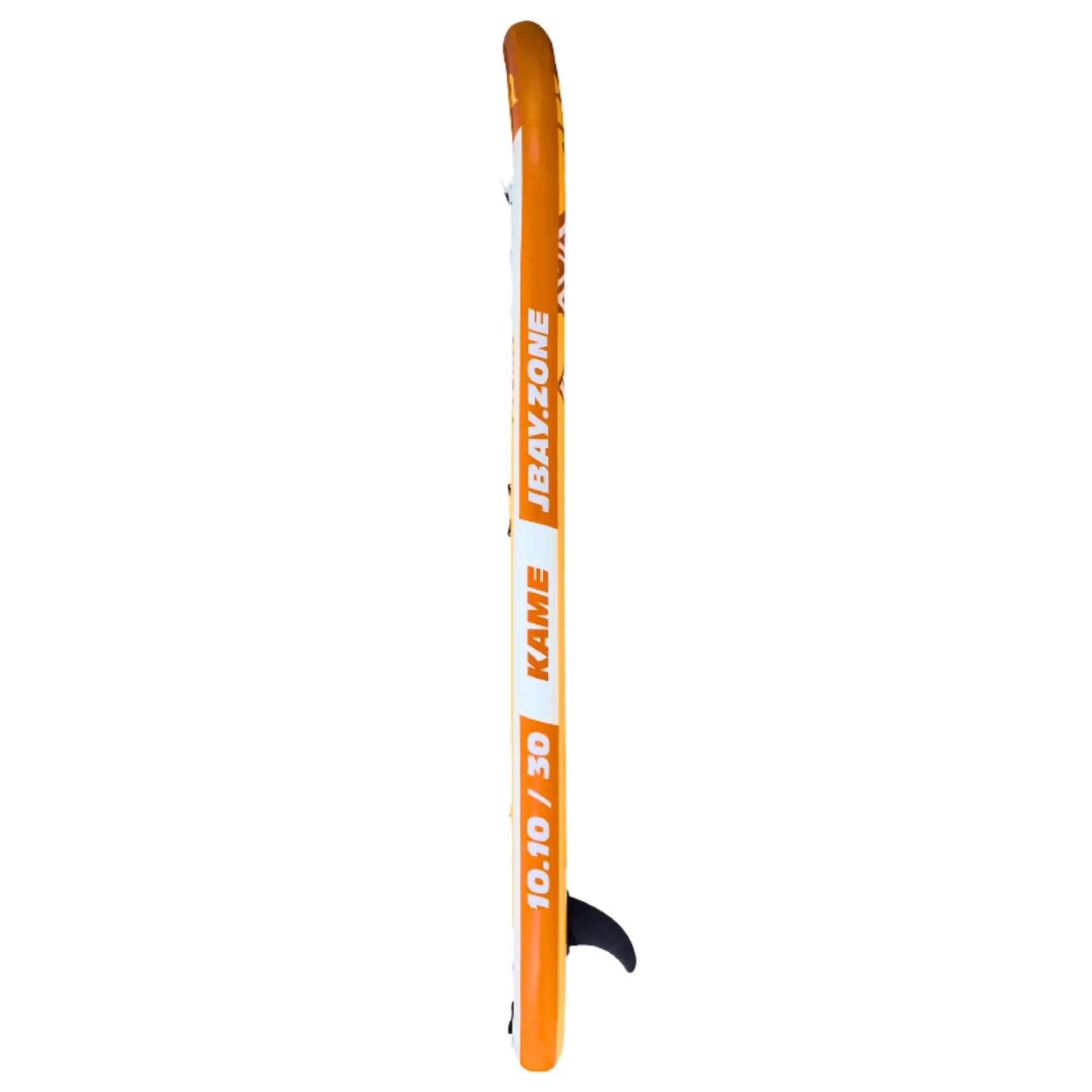 Aufblasbares SUP-Board All-Round 10'10'' 76cm breit Komplett-Set, gelb/weiß 9/10